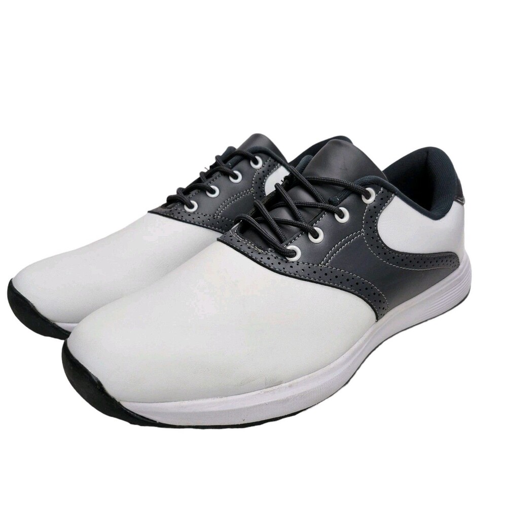 Golf Shoes Mens 11 Unbranded Spikes and Key Black White Lace Up Athletic New